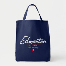 Edmonton Script Canvas Bag