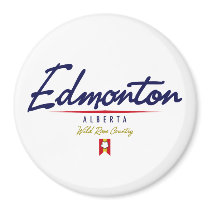 Edmonton Script Refrigerator Magnet
