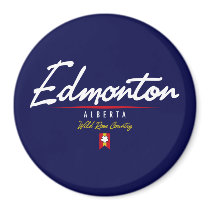 Edmonton Script Refrigerator Magnet