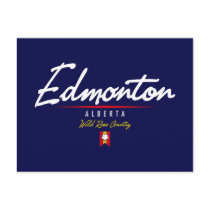 Edmonton Script Postcard