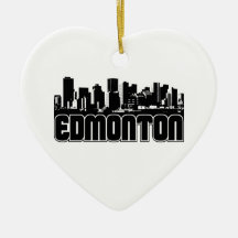 Edmonton Skyline Christmas Tree Ornaments