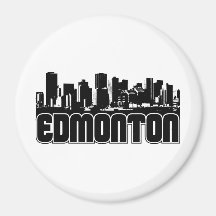 Edmonton Skyline Fridge Magnet