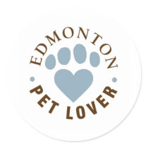 EdmontonPetLover-2 Round Sticker