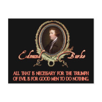 Edmund Burke Quote: Evil Triumphs
