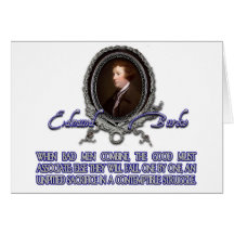 Edmund Burke Quote:  When Bad Men Combine Card