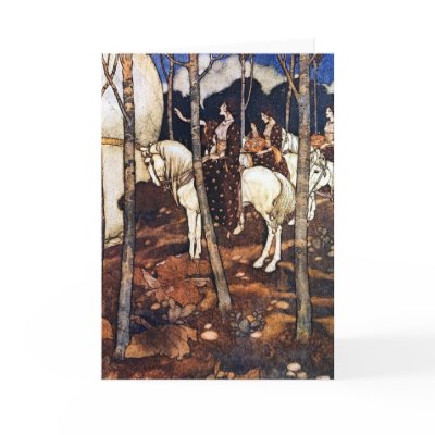 Edmund Dulac Book Illustrations Card by CollageMontage