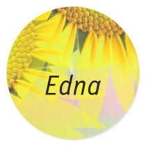 Edna Round Sticker