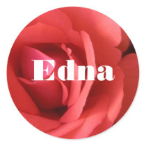 Edna Round Sticker