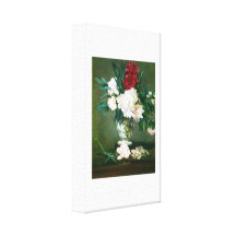 Edouard Manet - vase toujours à la vie avec des pi Toile Tendue Sur Châssis