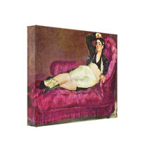 edouard Manet - Young Woman Reclining Stretched Canvas Print