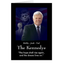 Edouard (Ted) Kennedy - dans Memorium Carte De Vœux