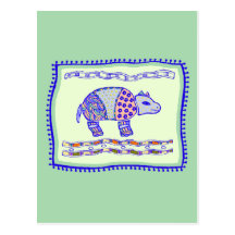 Édredon de rhinocéros cartes postales