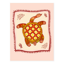 Édredon de tortue carte postale