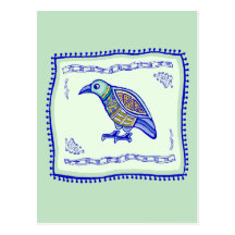 Édredon d'oiseau carte postale