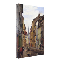 Eduard Gaertner - Die Parochialstraße Gallery Wrapped Canvas