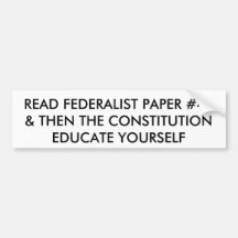 EDUCATE YOURSELF BUMPER STICKER