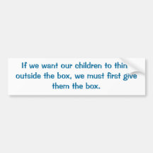 Education Advocacy Quote Bumper Sticker