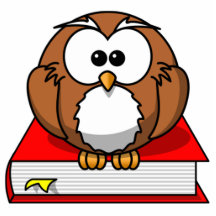 Education Owl on Red Book Photo Cut Outs