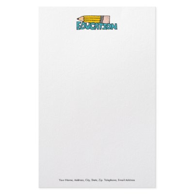 Education. Stationery Paper by bloomzlebee