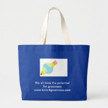 edulogo, We all have the potential for greatnes... Tote Bags
