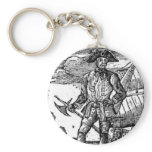 Edward England Pirate Portrait Keychains