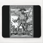 Edward England Pirate Portrait Mouse Pad