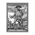 Edward England Pirate Portrait Post Cards