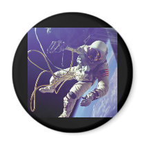 Edward H. White first American Space Walker NASA Fridge Magnet