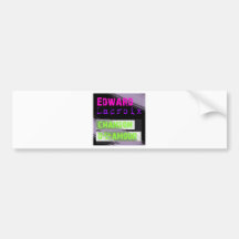 Edward Lacroix Merchandise Black Design Auto Sticker