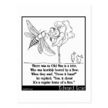 Edward Lear's Old Man in a tree Limerick Post Cards