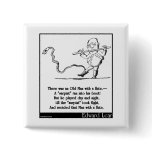 Edward Lear's Old Man with a flute Limerick Pin