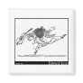 Edward Lear's Old Person of Ischia Image Refrigerator Magnet