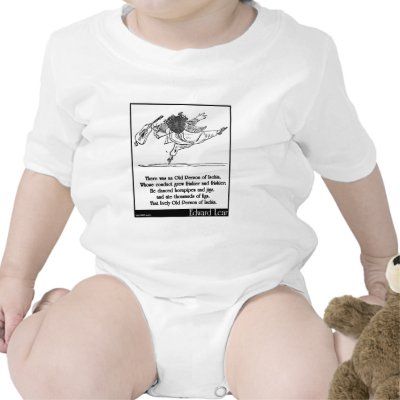 Edward Lear's Old Person of Ischia Limerick T Shirts by edwardlear