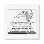Edward Lear's Young Lady of Portugal Limerick Magnets