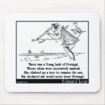 Edward Lear's Young Lady of Portugal Limerick Mousepad