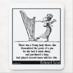 Edward Lear's Young Lady whose chin Limerick Mouse Pads