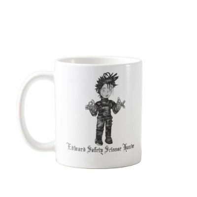 Edward Safety Scissor Hands Coffee Mugs by museling