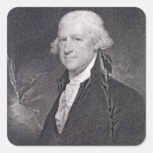 Edward Shippen (1729-1806) engraved by Edward Well Square Sticker