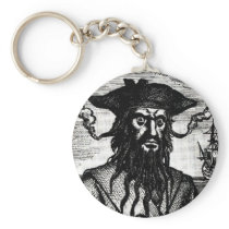 Edward Teach Portrait Keychain