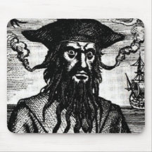 Edward Teach Portrait Mouse Mats
