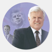 Edward (Ted) Kennedy - In Memorium Round Sticker
