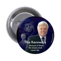 Edward (Ted) Kennedy with Jack and Bobby Pin buttons