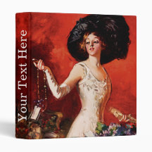 Edwardian Glamour Girl Vinyl Binder
