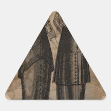 EDWARDIAN LADIES.jpg Triangle Stickers
