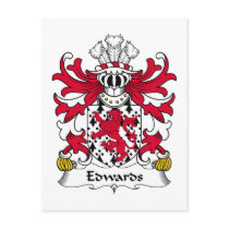 Edwards Family Crest Post Card
