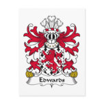 Edwards Family Crest postcards