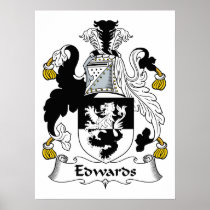 Edwards Family Crest Posters