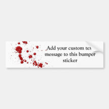 Eeew, is that blood on your bumper sticker