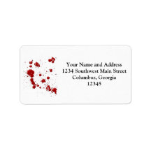 Eeew, is that blood on your labels