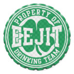 Eejit Irish Drinking Team Bottle Cap Sticker